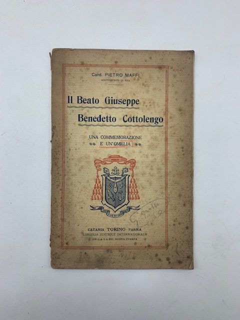 Il Beato Giuseppe Benedetto Cottolengo. Commemorazione... ed omelia